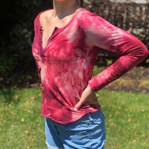 Pac Sun Maroon Long Sleeve M